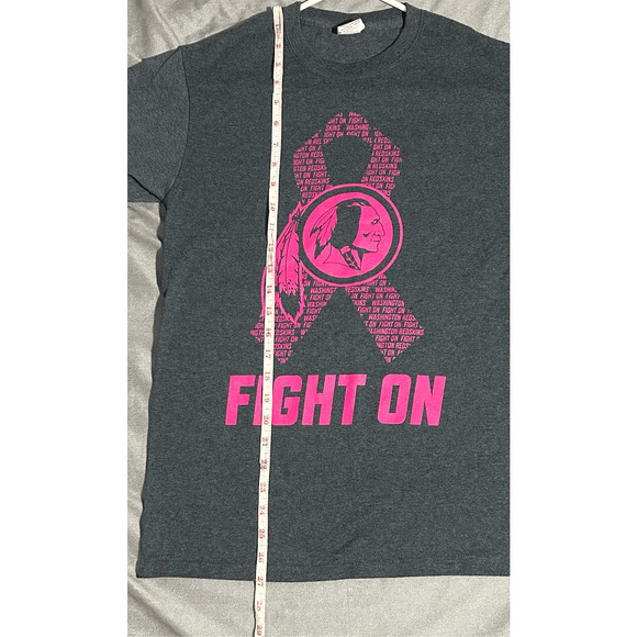 Vintage Washington Redskins Cure for Cancer Fight On T-Shirt Unisex Sz Small - Picture 8 of 8